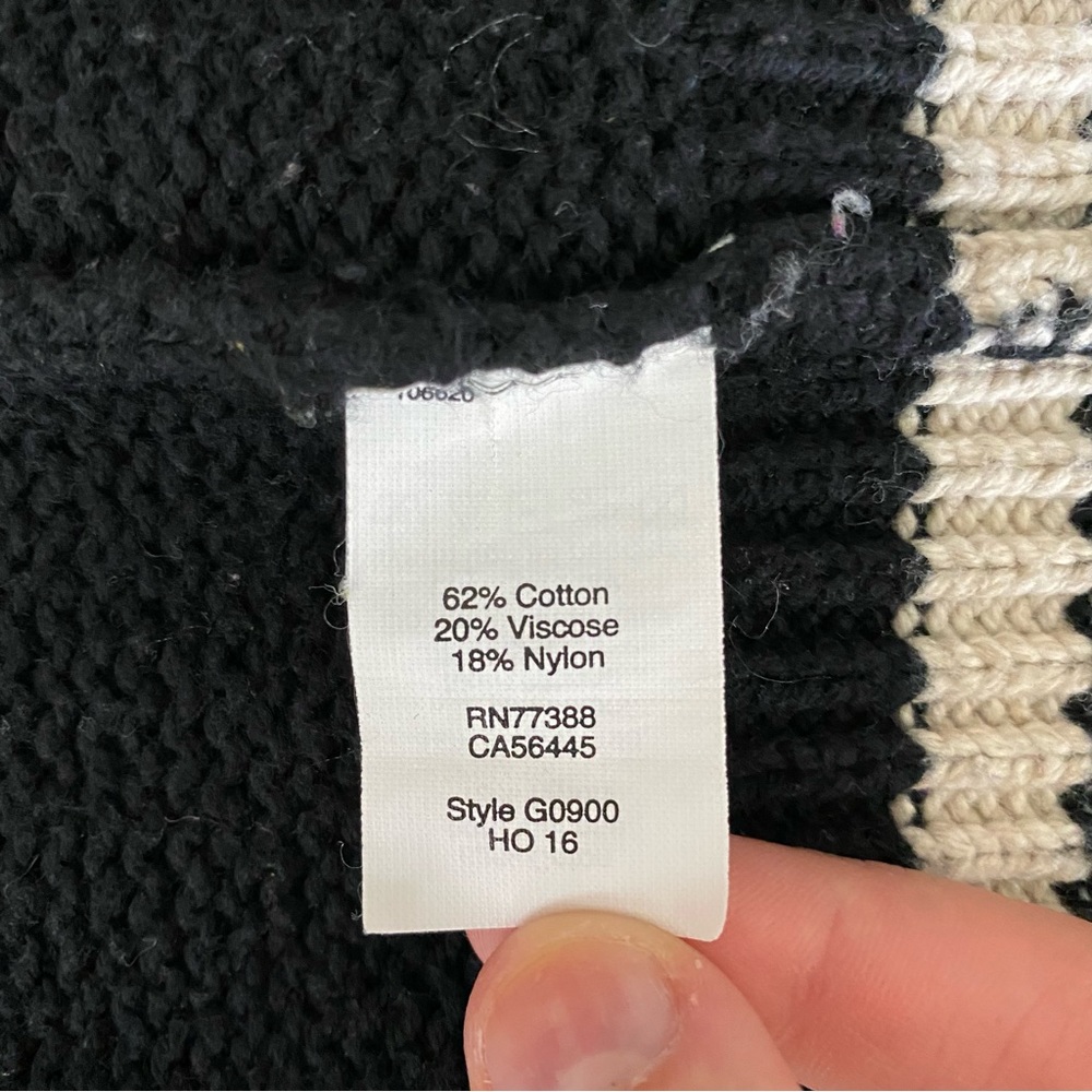 Madewell Size M Navy Blue Knit Button Down Sweater Varsity Jacket Cardigan - Picture 11 of 11